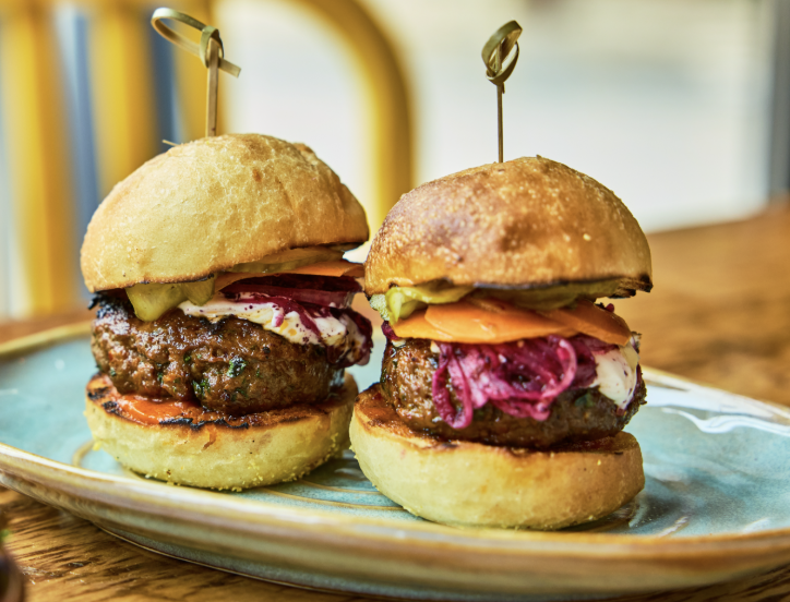 Sarma signature dishes The menu changes frequently. Past dishes include Seven Layer Hummus, Lamb Kofte Sliders, and Fried Chicken with tahini remoulade.